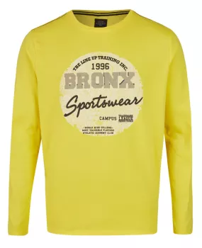 T-shirt Bronx jaune pissenlit manches longues Kitaro