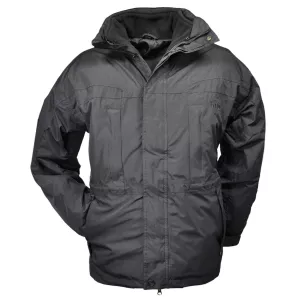 Veste parka 3 en 1 noir polaire amovible