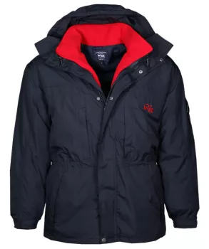Veste parka 3 en 1 bleu marine polaire amovible