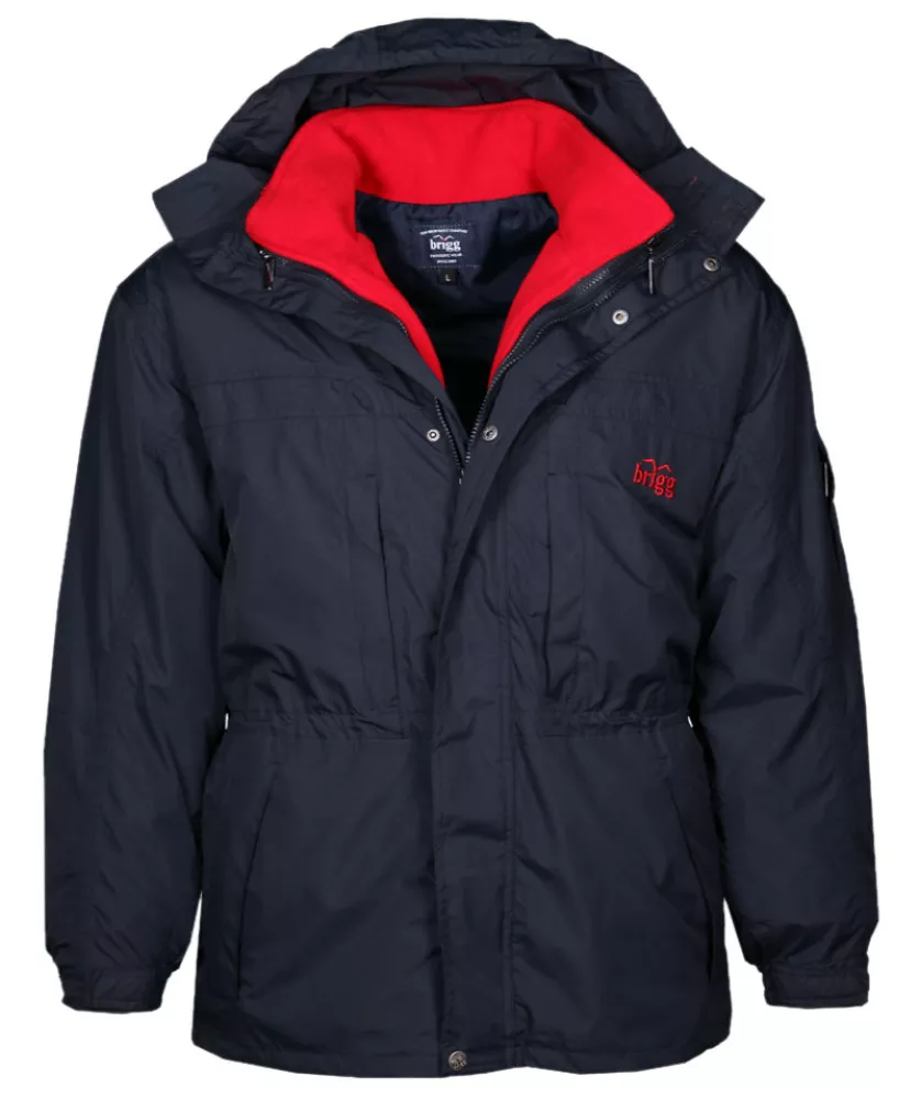 Blouson hiver Parka 3 en 1 bleu marine de 3XL à 14XL-4XL