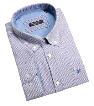 Chemise MAXFORT PRESTIGIO motifs bleu azur