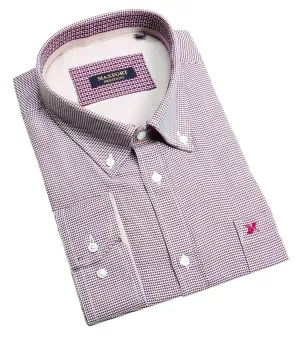 Chemise MAXFORT PRESTIGIO motifs bordeaux
