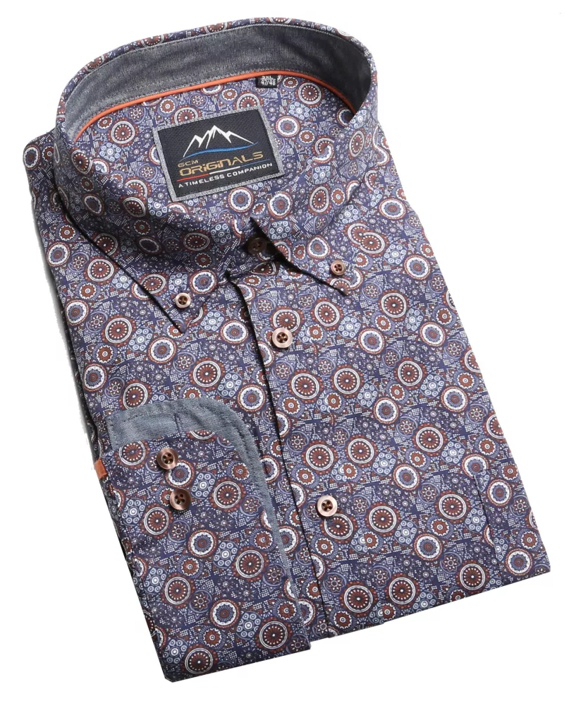Chemise manche longue mauve de 3XL à 6XL-5XL
