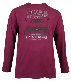 Sweat lie de vin de 3XL à 8XL