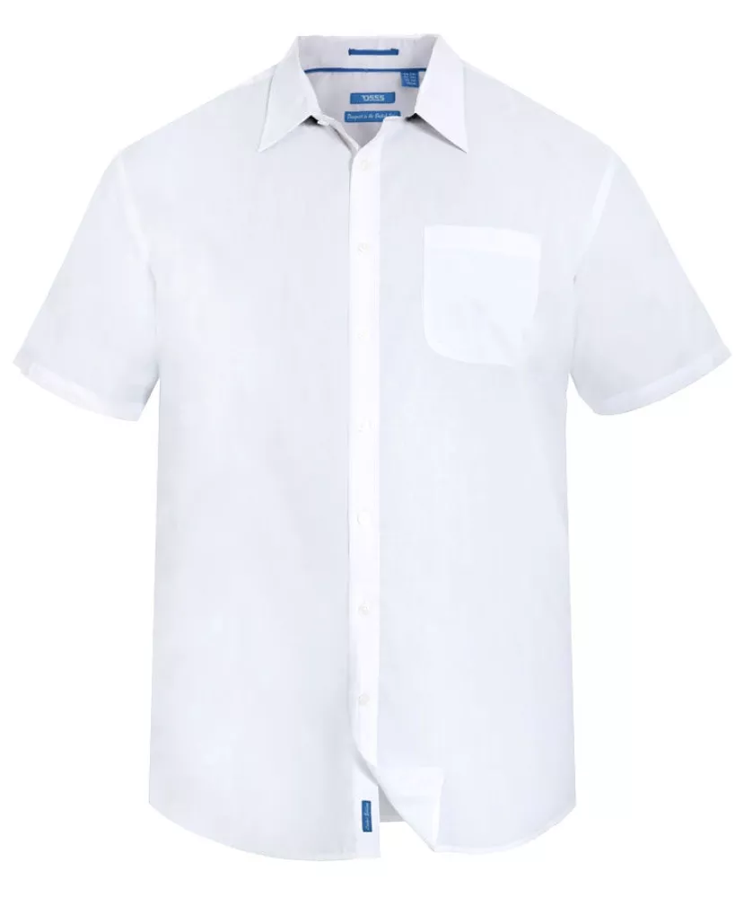 Chemise blanche manche courte 4XL Easy Iron-4XL