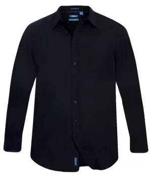 Chemise manche longue noire Easy Iron