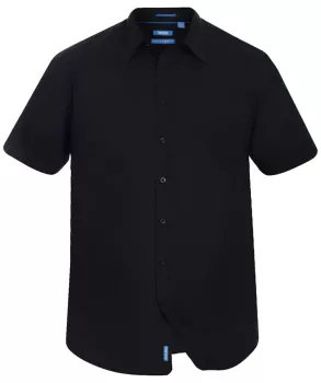 Chemise manche courte noire Easy Iron