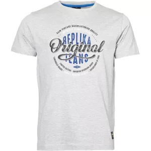 T-shirt Originals gris chiné Replika Jeans-6XL
