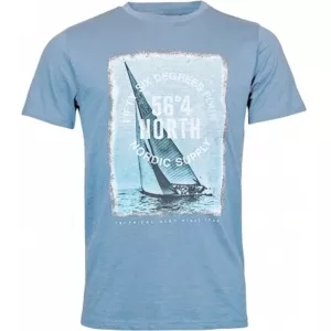 T-shirt bateau North bleu clair imprimé-3XL