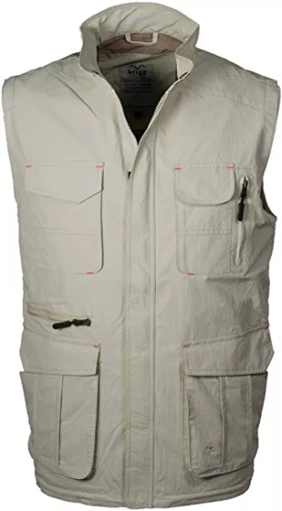 Veste légère multipoche Beige clair-3XL