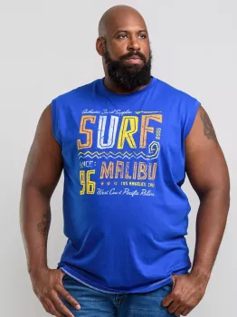 T-shirt sans manche D555 bleu Surf Malibu-4XL