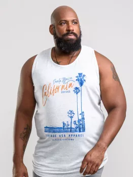 T-shirt sans manche D555 blanc-cassé California-4XL