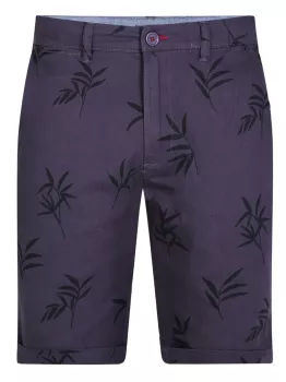 Short stretch Aubergine chic motif discret
