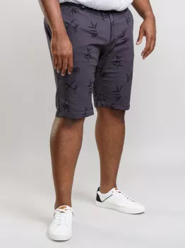 Short stretch Aubergine chic motif discret-P42
