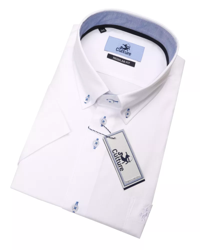 Chemise blanche manche courte 2XL et 3XL-2XL