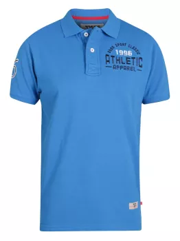 Polo D555 Athletic bleu azur 1996 look sport