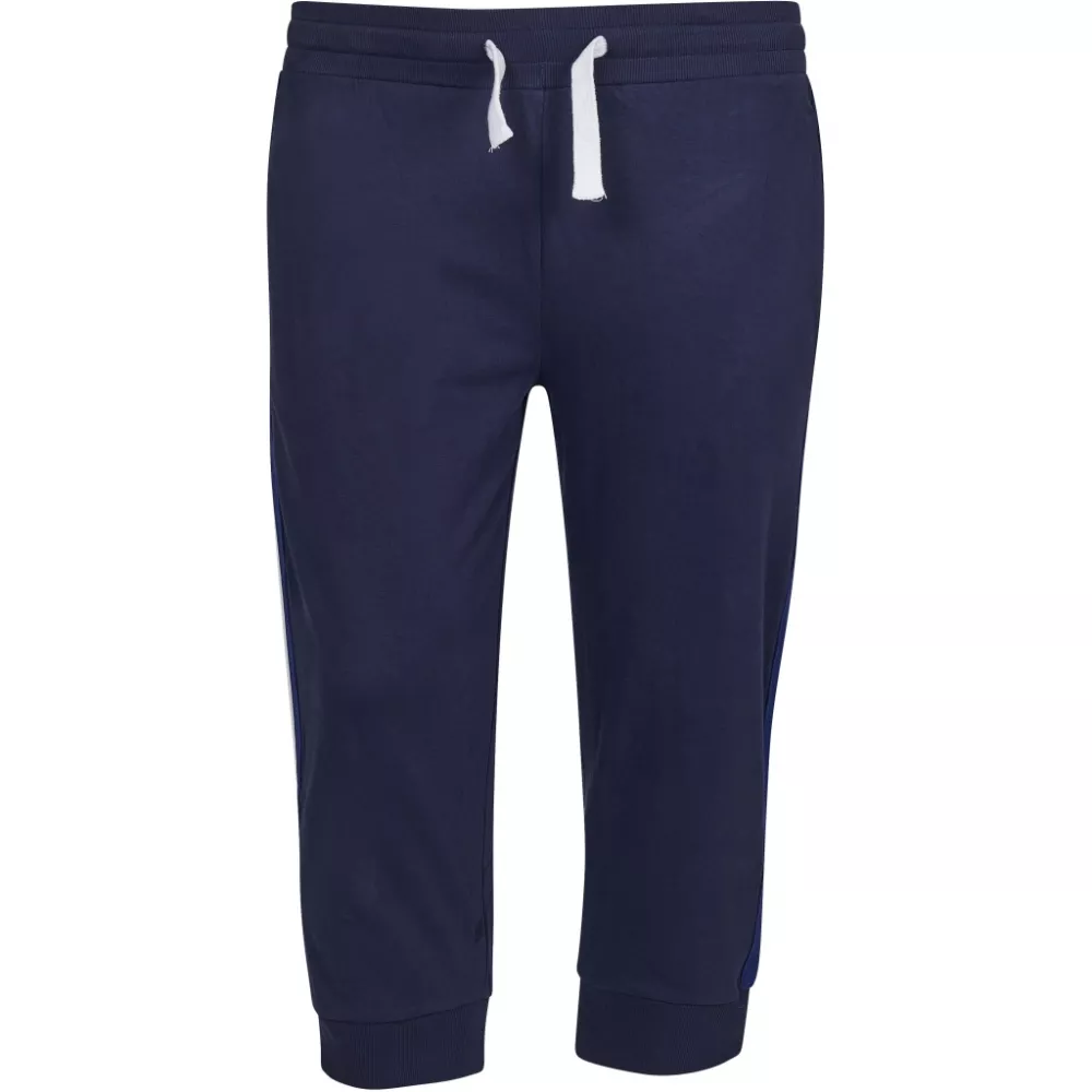 Short capri sweat bleu marine homme longueur 3/4-7XL