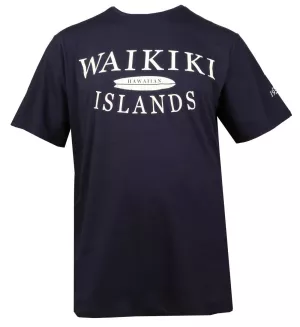 T-shirt imprimé Waikiki Islands bleu marine