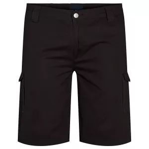 Short cargo stretch noir avec poches-6XL