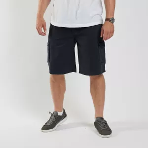 Short cargo stretch bleu marine avec poches-4XL