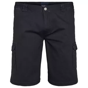 Short cargo stretch bleu marine avec poches
