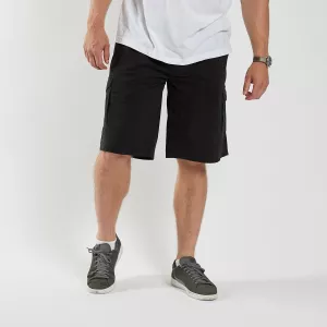 Short cargo stretch noir avec poches-4XL