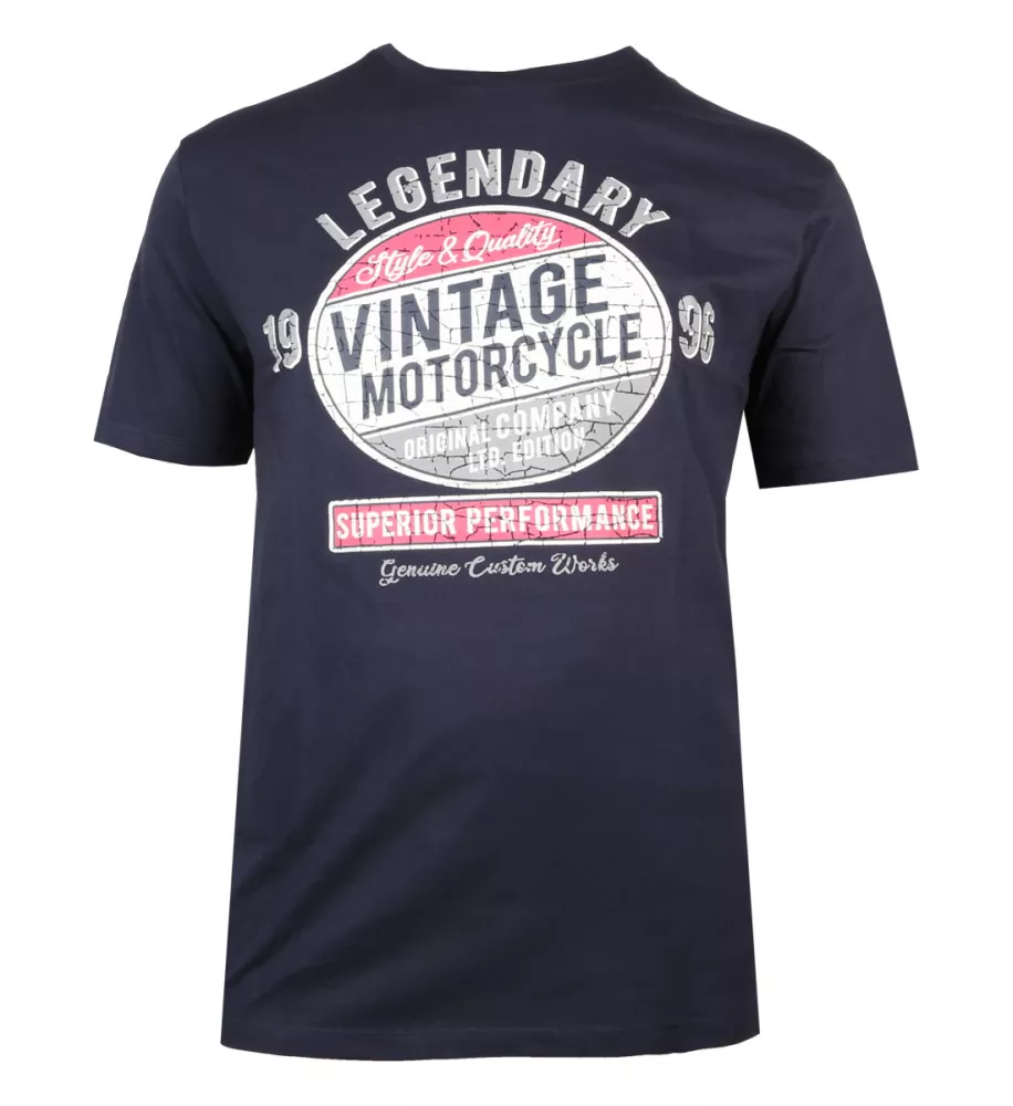 T-shirt manche courte bleu marine 3XL et  4XL-3XL