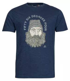T-shirt nautique pécheur bleu marine