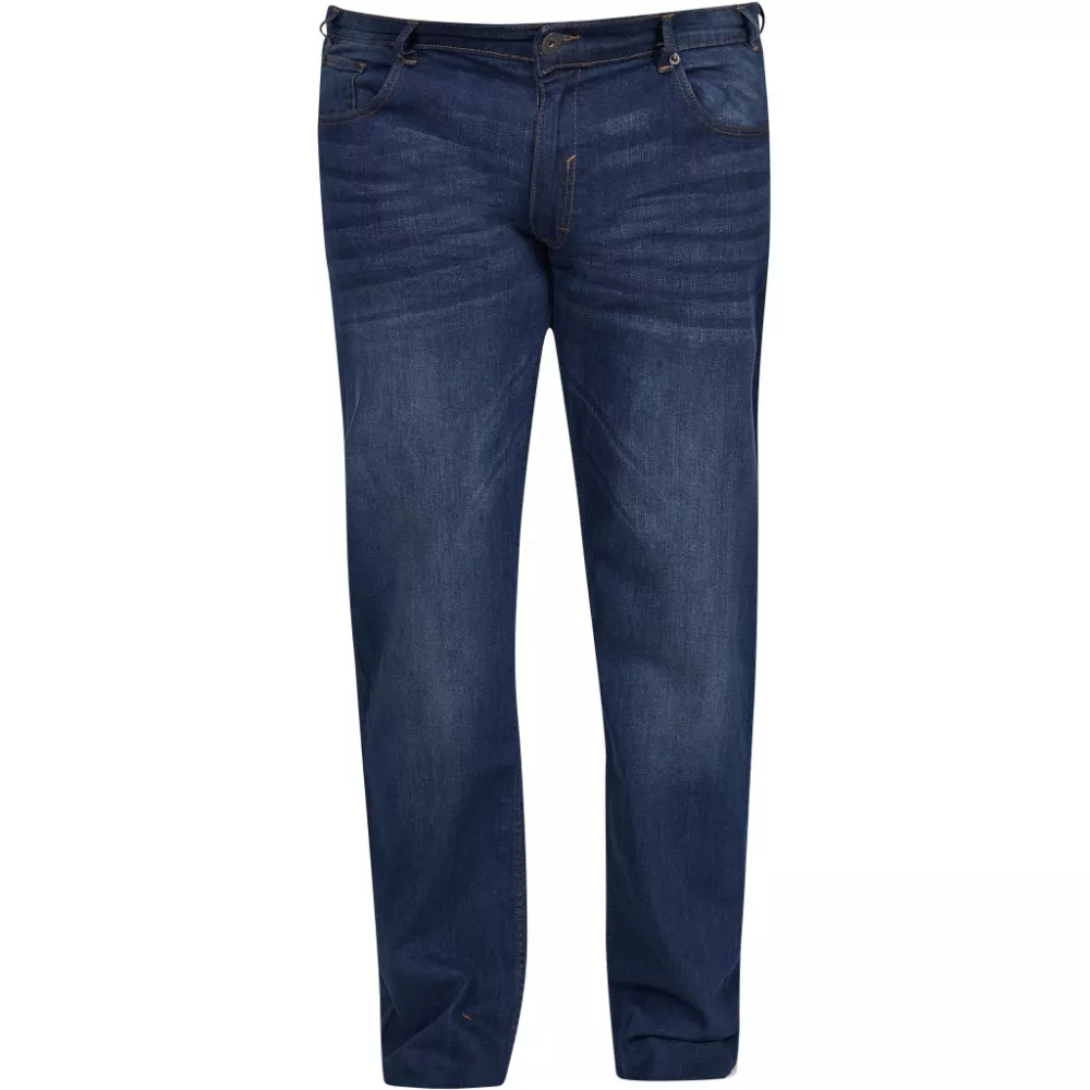 Jean coupe droite Mick North bleu délavé-P42