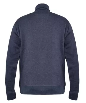 Cardigan zippé denim chiné D555 confortable-3XL