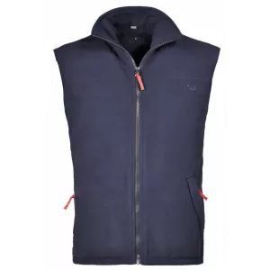 Polaire zippé sans manche bleu marine