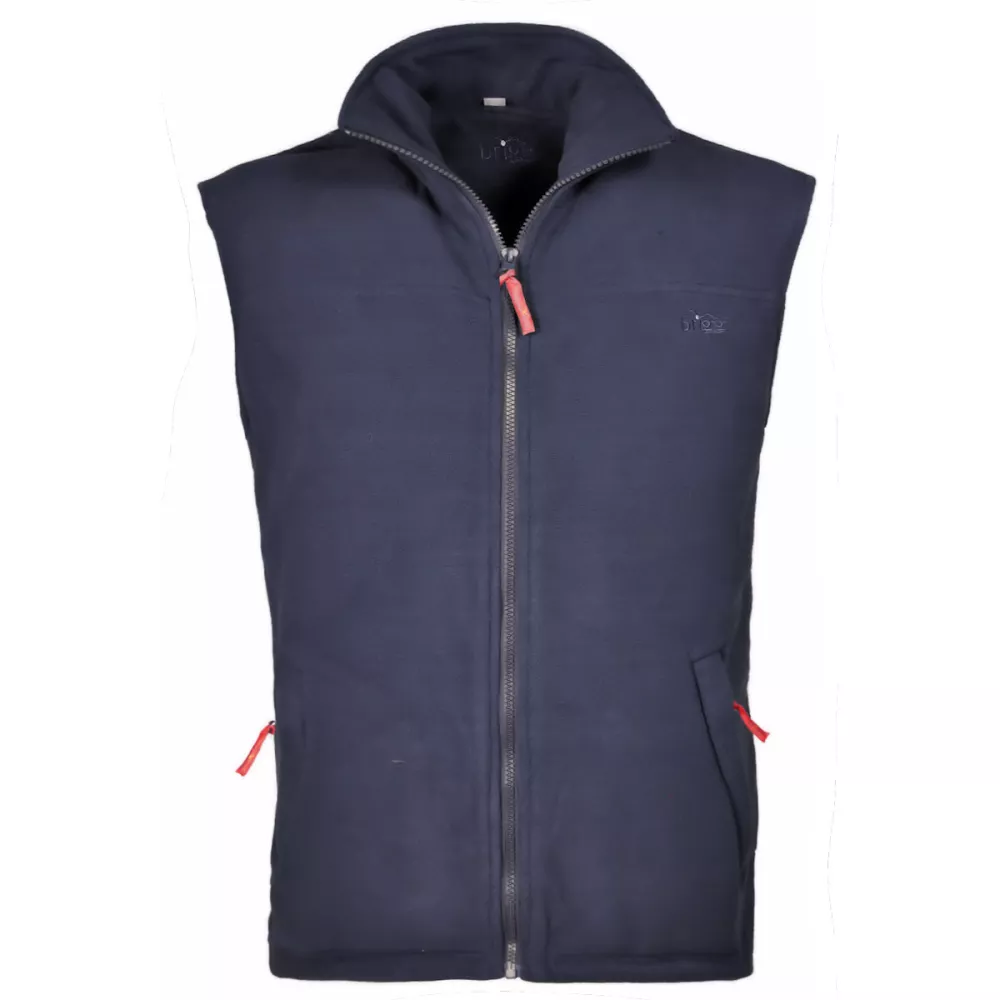 Polaire zippé sans manche bleu marine-3XL