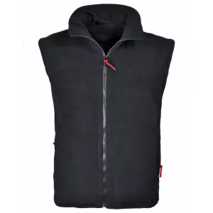 Polaire zippé sans manche noir