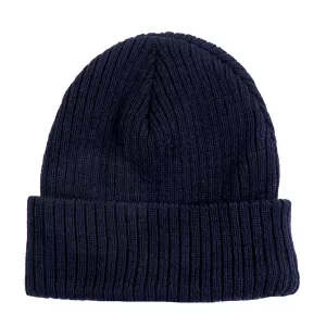 Bonnet bleu marine unisexe taille unique doublé chaud hiver