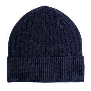 Bonnet bleu marine unisexe taille unique chaud et pratique