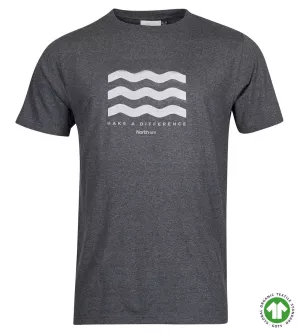 T-shirt manches courtes Mélange de gris foncé 3XL à 6XL coton responsable