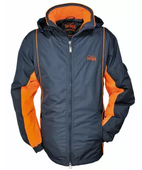 Veste fonctionnelle Marine et orange fluo à capuche-8XL