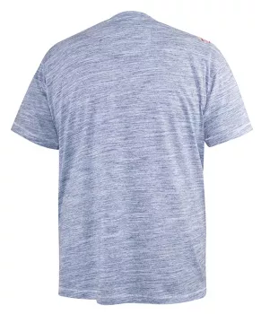 T-shirt D555 imprimé Los Angeles Mélange de bleu -5XL