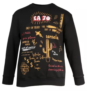 Sweat noir de 3XL à 8XL