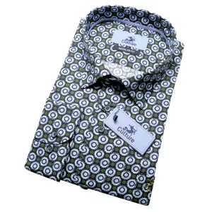 Chemise imprimée Culture vert chic