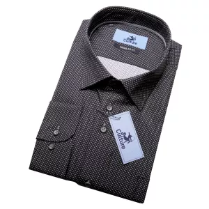 Chemise noire manche longue de 3XL à 6XL