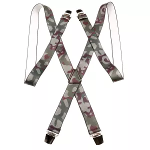 Bretelle XL à pince motif camouflage largeur 35mm