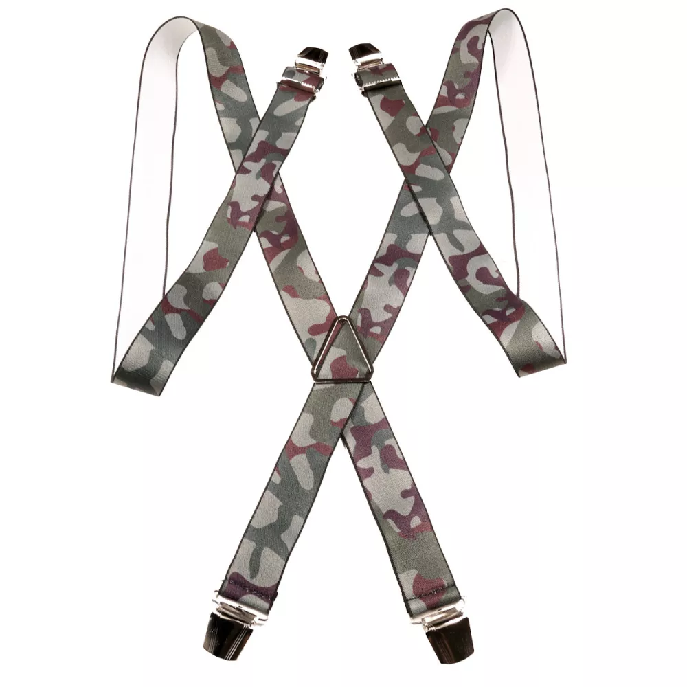 Bretelle XL à pince motif camouflage largeur 35mm--