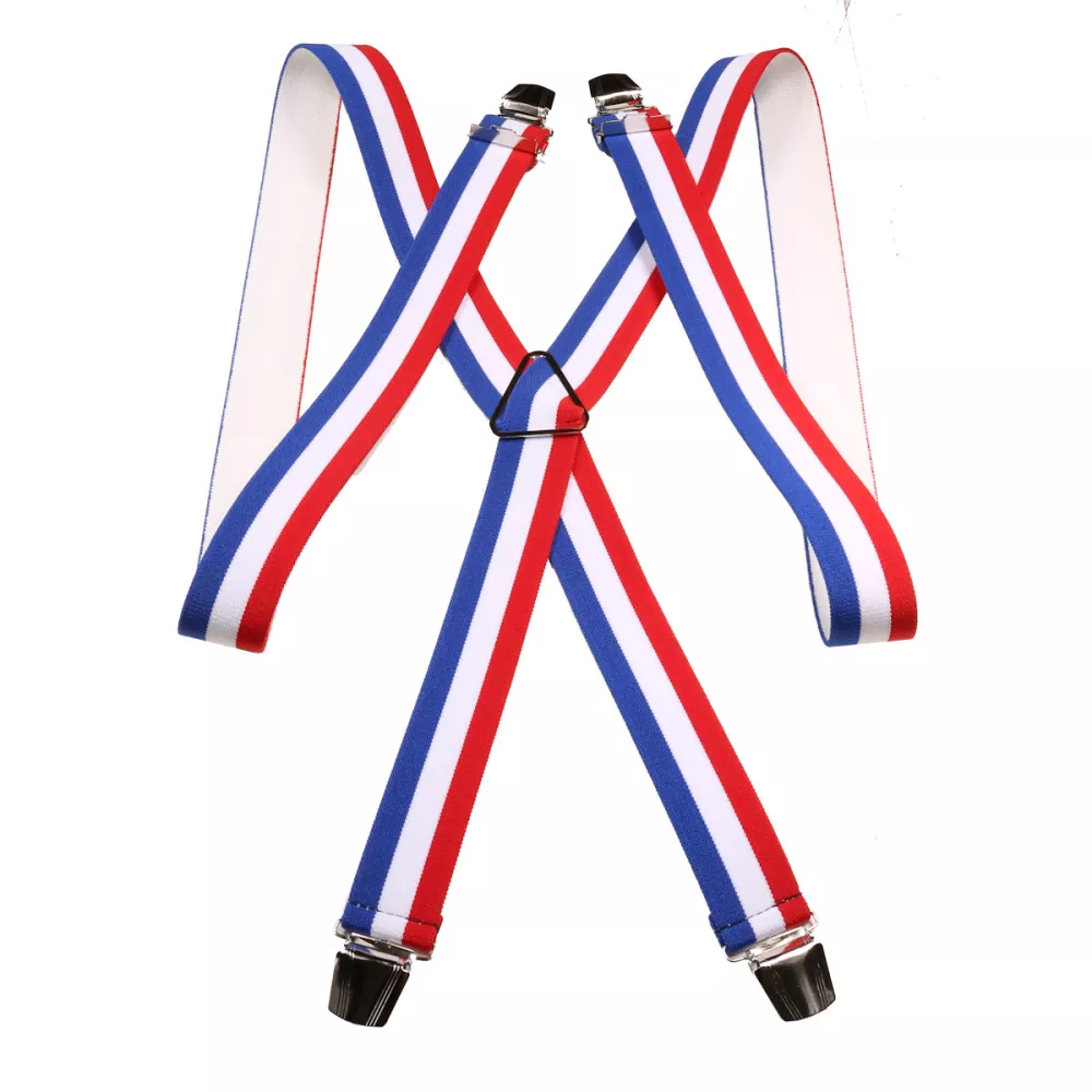 Bretelle XL à pince Drapeau Français--