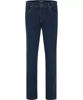 Jean PIONEER THOMAS taille basse bleu foncé délavé-33