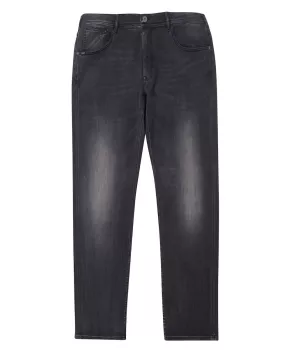 Jean coupe Ringo noir délavé tendance