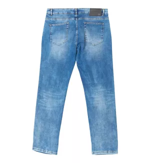 Jean coupe Ringo bleu clair délavé stretch-P56