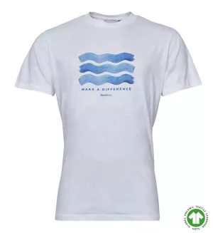 T-shirt blanc North 56°4 vague-5XL