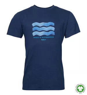 T-shirt manche courte bleu marine 2XL à 6XL coton responsable