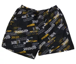 Short de bain motif noir